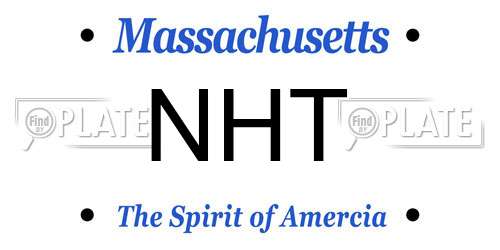 NHT Massachusetts License Plate