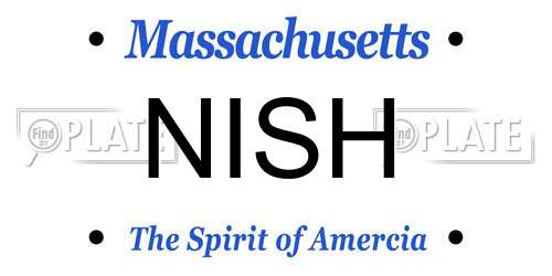 NISH Massachusetts License Plate