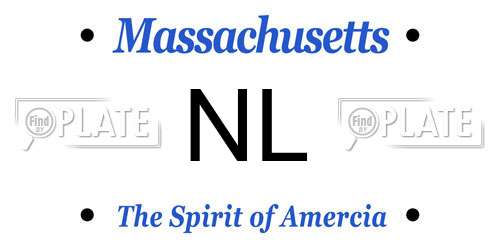 NL Massachusetts License Plate