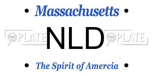 NLD Massachusetts License Plate