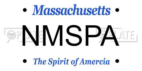 NMSPA Massachusetts License Plate