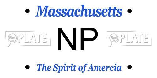 NP Massachusetts License Plate