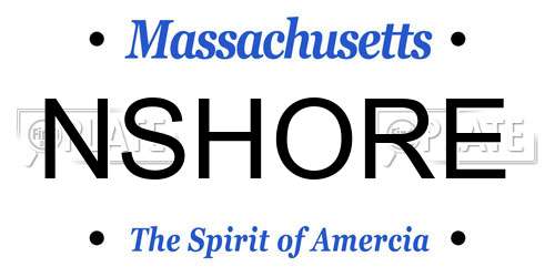 NSHORE Massachusetts License Plate
