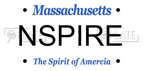 NSPIRE Massachusetts License Plate
