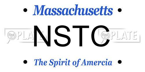 NSTC Massachusetts License Plate