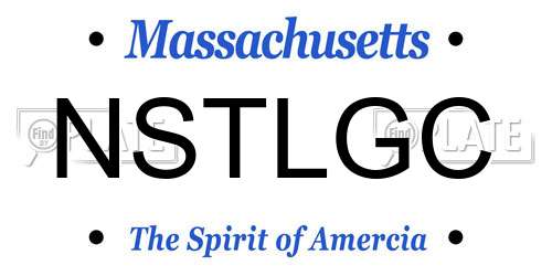 NSTLGC Massachusetts License Plate