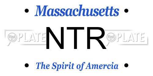 NTR Massachusetts License Plate