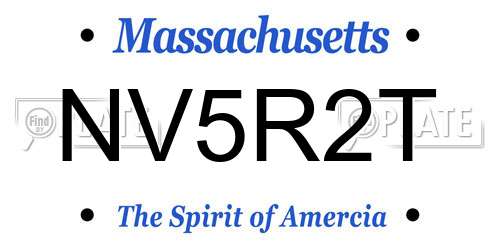 NV5R2T Massachusetts License Plate