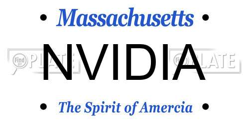 NVIDIA Massachusetts License Plate