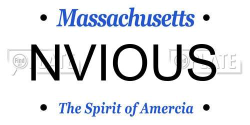 NVIOUS Massachusetts License Plate