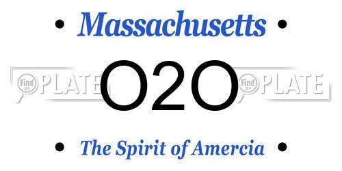 O2O Massachusetts License Plate