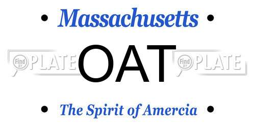 OAT Massachusetts License Plate