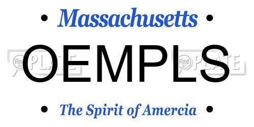OEMPLS Massachusetts License Plate
