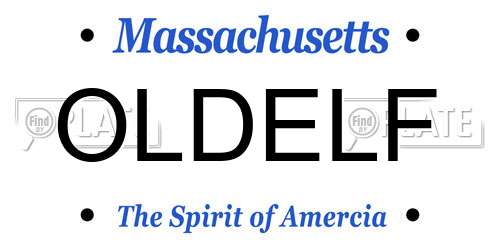 OLDELF Massachusetts License Plate