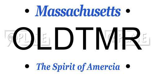 OLDTMR Massachusetts License Plate