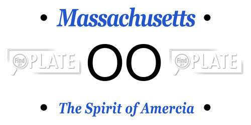 OO Massachusetts License Plate