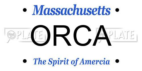 ORCA Massachusetts License Plate