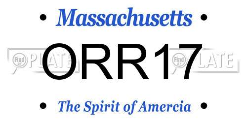 ORR17 Massachusetts License Plate