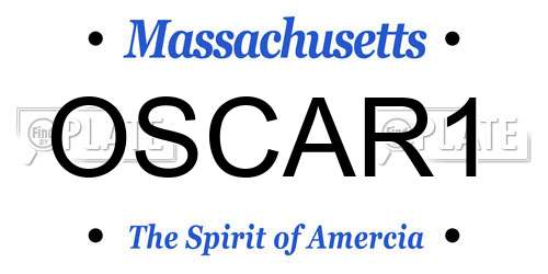OSCAR1 Massachusetts License Plate