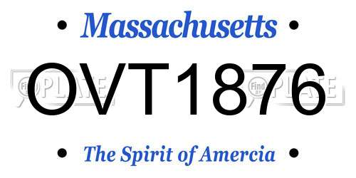 OVT1876 Massachusetts License Plate