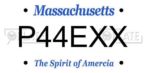 P44EXX Massachusetts License Plate