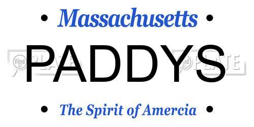 PADDYS Massachusetts License Plate