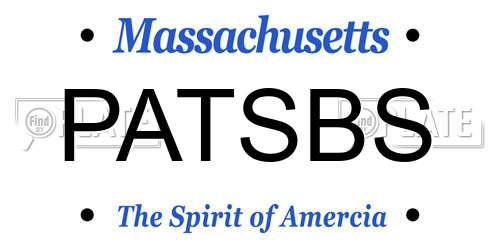 PATSBS Massachusetts License Plate