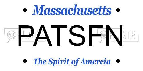 PATSFN Massachusetts License Plate