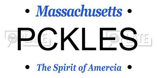 PCKLES Massachusetts License Plate