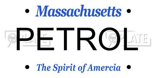 PETROL Massachusetts License Plate