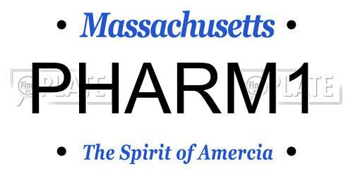 PHARM1 Massachusetts License Plate