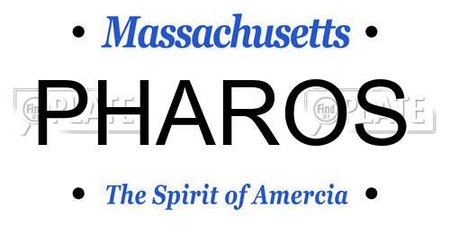 PHAROS Massachusetts License Plate