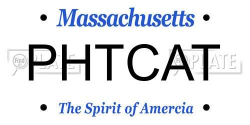 PHTCAT Massachusetts License Plate