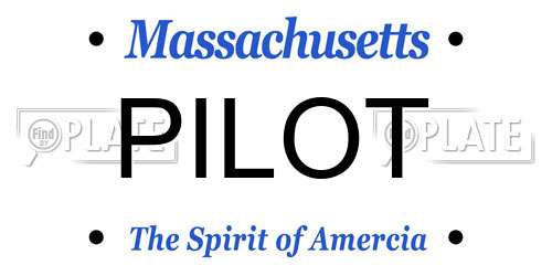 PILOT Massachusetts License Plate