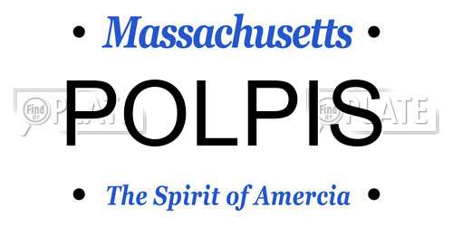 POLPIS Massachusetts License Plate