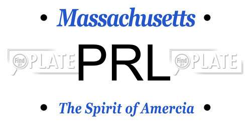 PRL Massachusetts License Plate