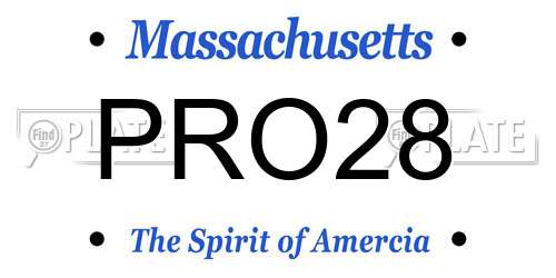 PRO28 Massachusetts License Plate