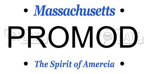 PROMOD Massachusetts License Plate