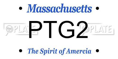 PTG2 Massachusetts License Plate