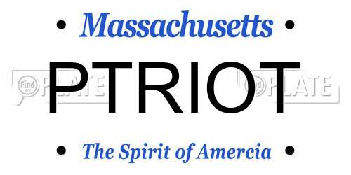 PTRIOT Massachusetts License Plate