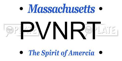 PVNRT Massachusetts License Plate