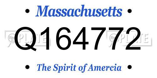 Q164772 Massachusetts License Plate