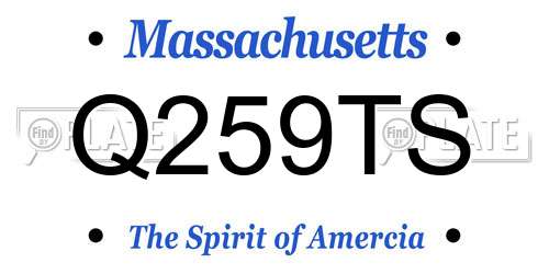 Q259TS Massachusetts License Plate