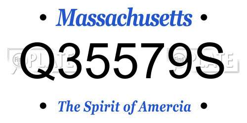 Q35579S Massachusetts License Plate