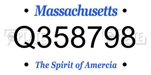 Q358798 Massachusetts License Plate