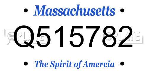 Q515782 Massachusetts License Plate