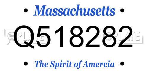 Q518282 Massachusetts License Plate