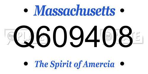 Q609408 Massachusetts License Plate