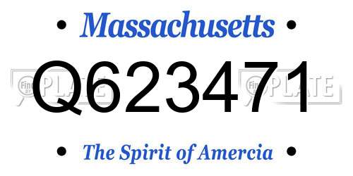Q623471 Massachusetts License Plate
