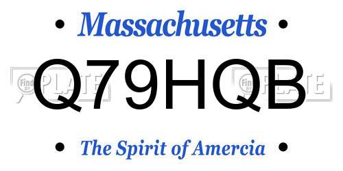 Q79HQB Massachusetts License Plate